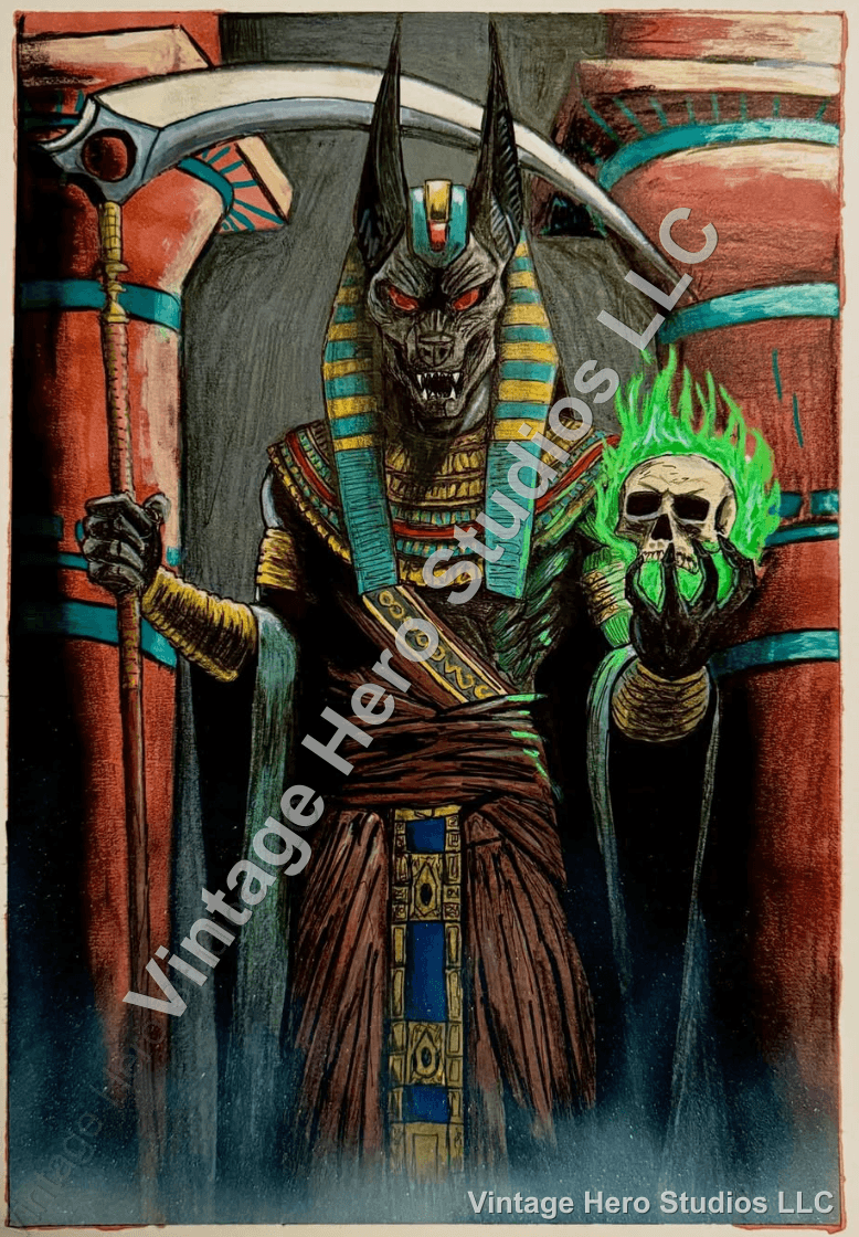 Anubis — Original Ink Drawing