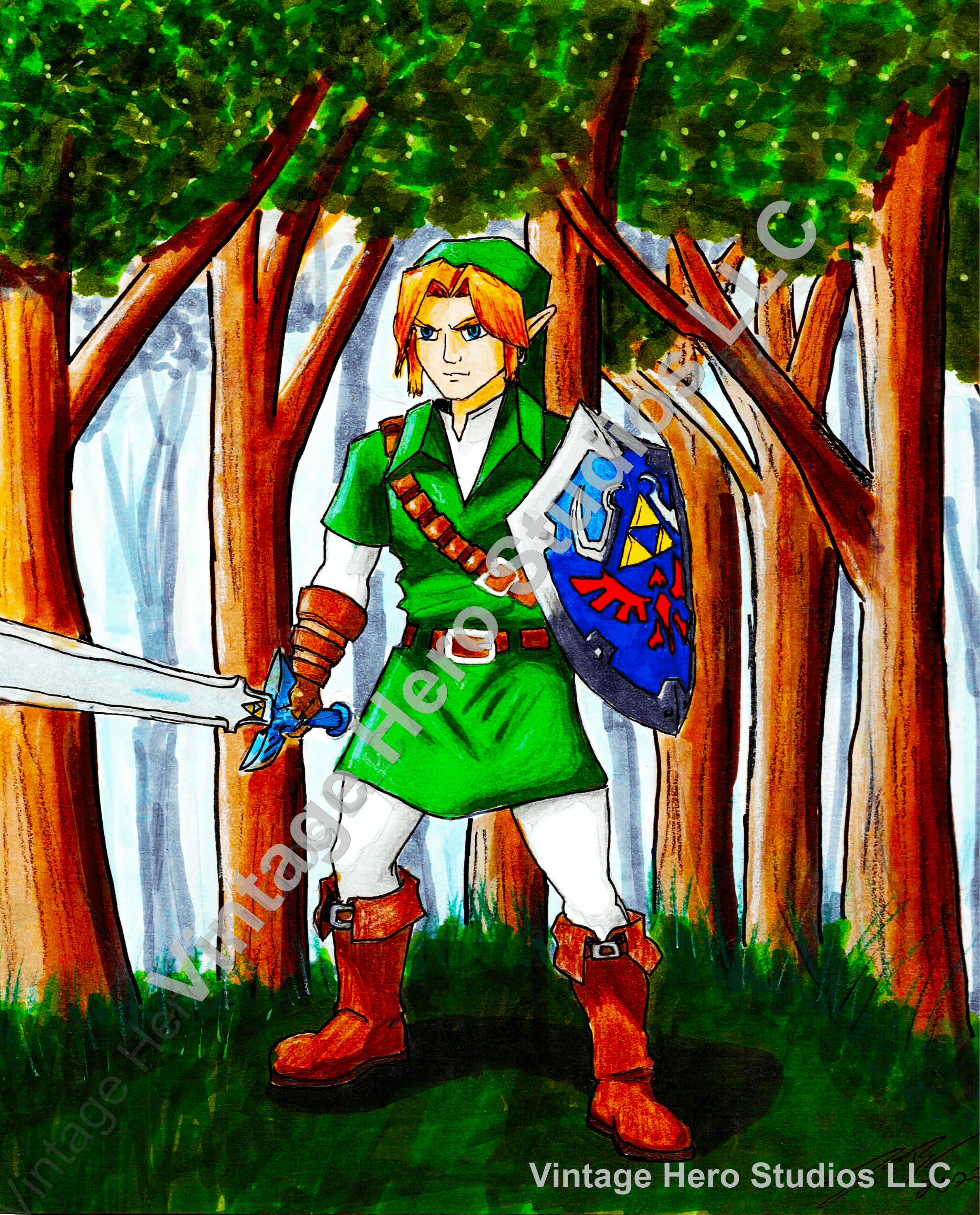Link to the Forest โ Original Drawing
