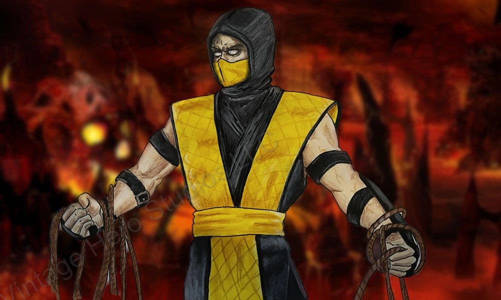 Yellow Ninja โ Original Drawing